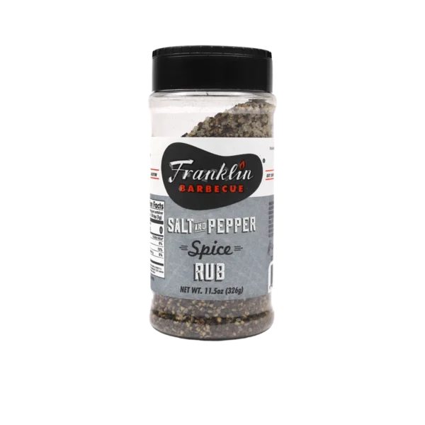 Franklin-BBQ-Salt-and-Pepper-Rub-BBQ-Assad.webp Franklin BBQ Salt and Pepper Spice Rub 326 g