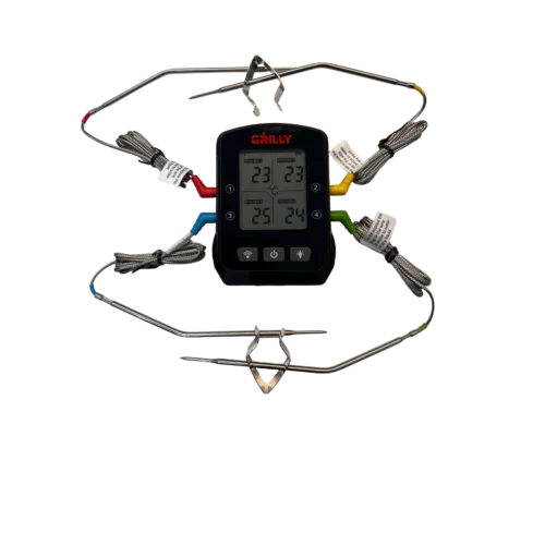 Grilly WiFi Meat Thermometer with 4 Probes