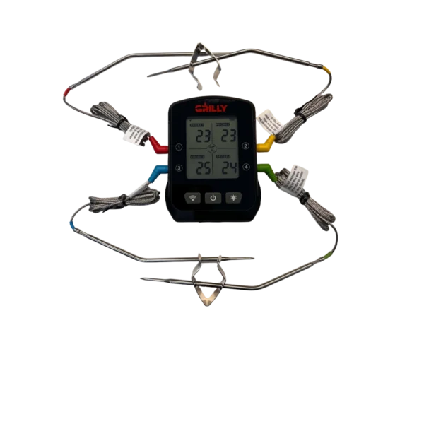 Grilly WiFi Meat Thermometer with 4 Probes