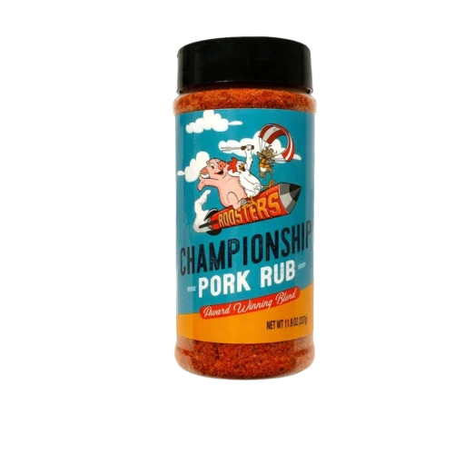 Roosters-Championship-Pork-Rub-BBQ-Assad.webp Roosters Championship Pork Rub 337 g