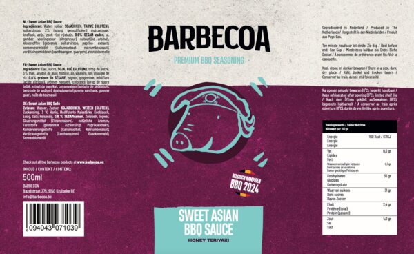 Barbecoa Sweet Asian BBQ Sauce